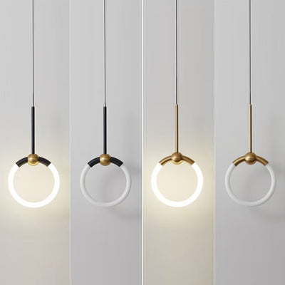 Modern Luxury Circle Iron Acrylic LED Wall Sconce Lamp For Bedroom