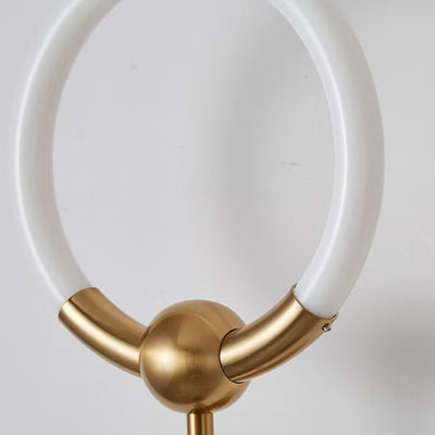 Modern Luxury Circle Iron Acrylic LED Wall Sconce Lamp For Bedroom