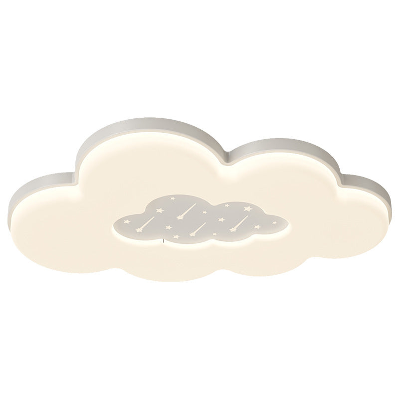 Plafonnier LED en acrylique fer nuage créatif contemporain pour chambre 