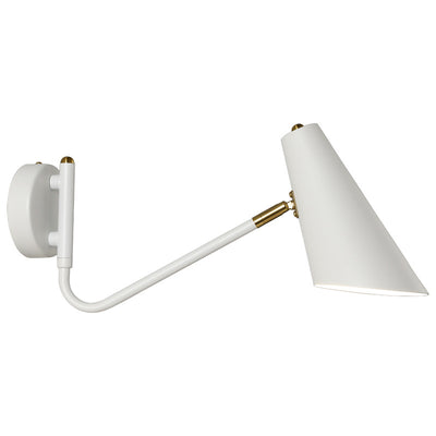 Contemporary Coastal Cone Metal 1-Light Wall Sconce Lamp For Bedroom