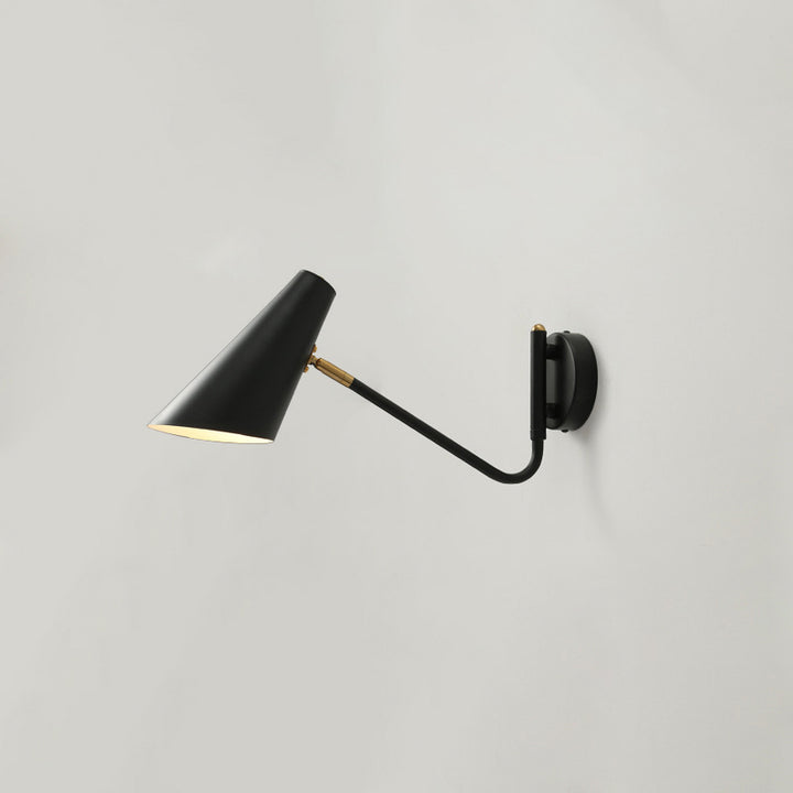 Zeitgenössische Küstenkegel Metall 1-Licht Wandleuchte für Schlafzimmer 