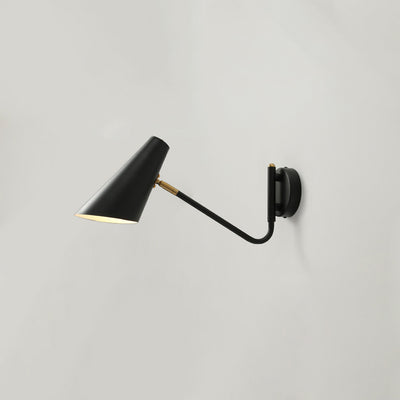 Contemporary Coastal Cone Metal 1-Light Wall Sconce Lamp For Bedroom