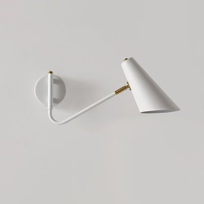 Contemporary Coastal Cone Metal 1-Light Wall Sconce Lamp For Bedroom