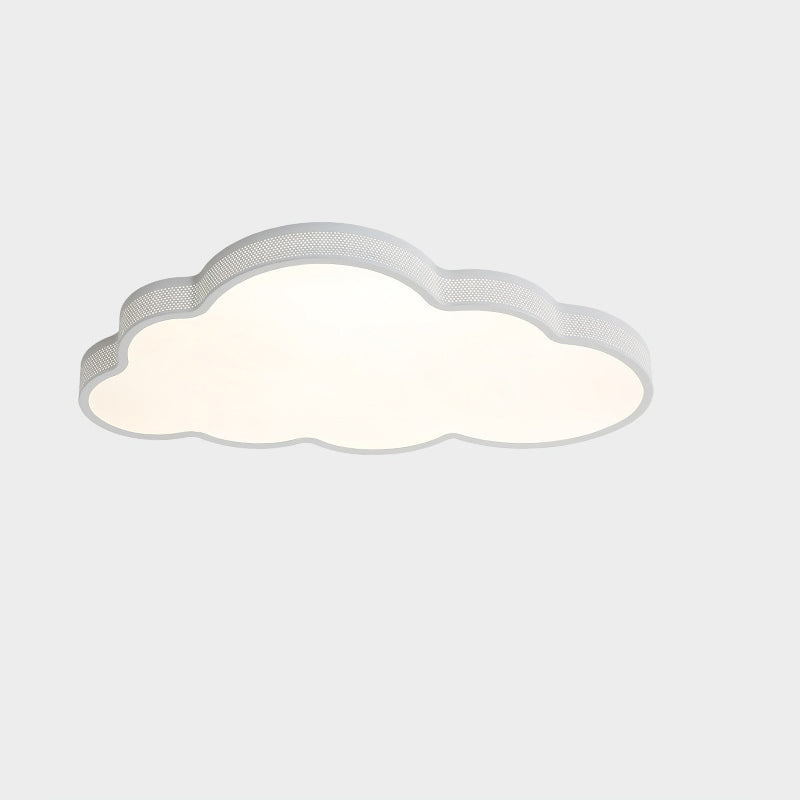 Lustre de plafond LED en acrylique fer nuage côtier contemporain pour chambre 