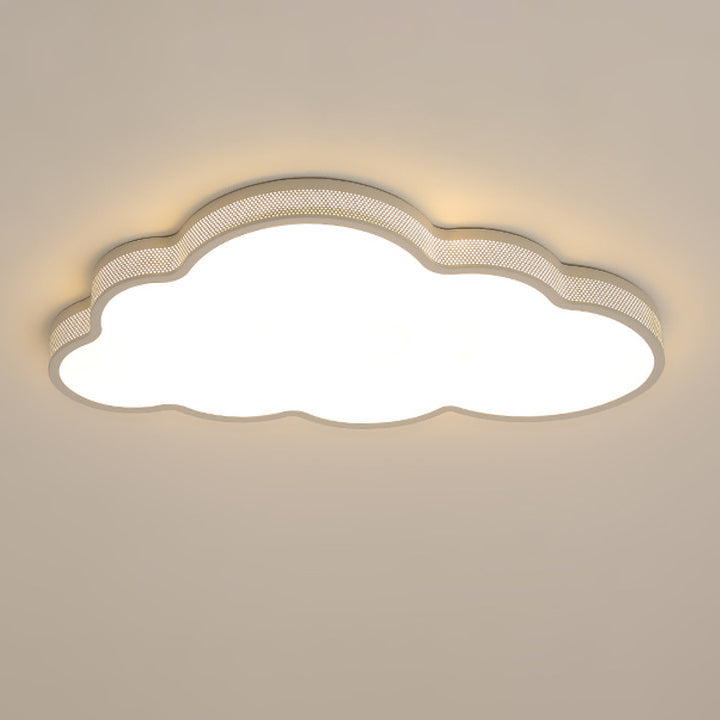 Lustre de plafond LED en acrylique fer nuage côtier contemporain pour chambre 