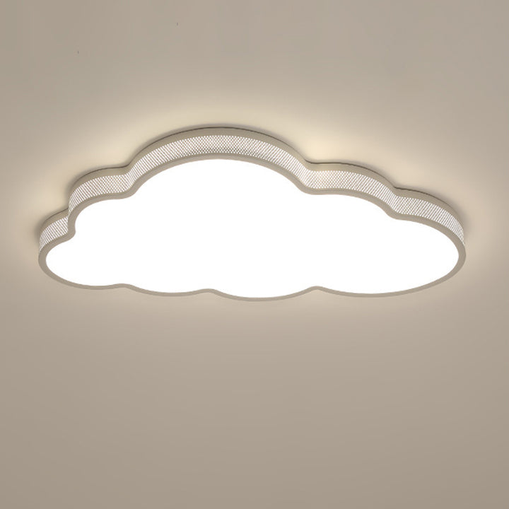 Lustre de plafond LED en acrylique fer nuage côtier contemporain pour chambre 