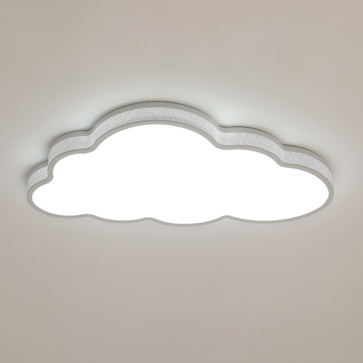 Lustre de plafond LED en acrylique fer nuage côtier contemporain pour chambre 