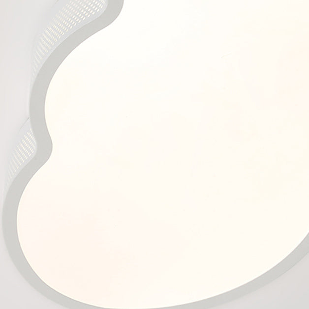 Lustre de plafond LED en acrylique fer nuage côtier contemporain pour chambre 