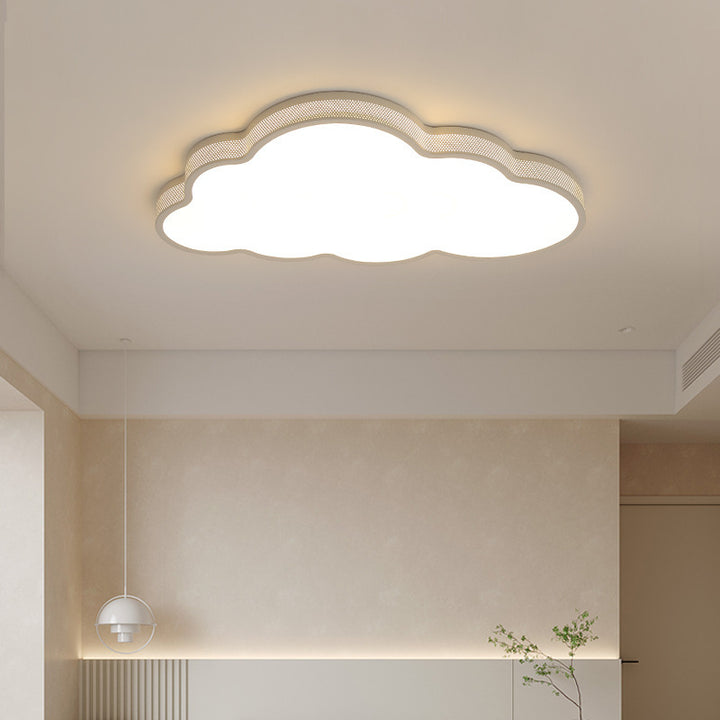 Lustre de plafond LED en acrylique fer nuage côtier contemporain pour chambre 