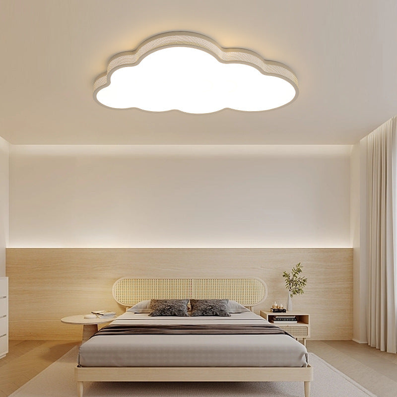 Lustre de plafond LED en acrylique fer nuage côtier contemporain pour chambre 