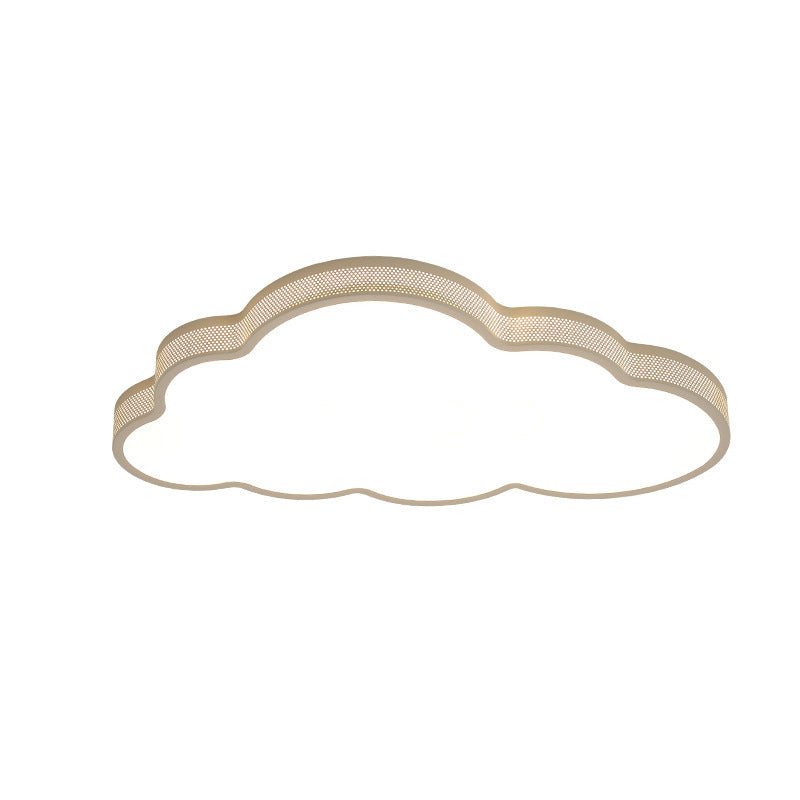 Lustre de plafond LED en acrylique fer nuage côtier contemporain pour chambre 