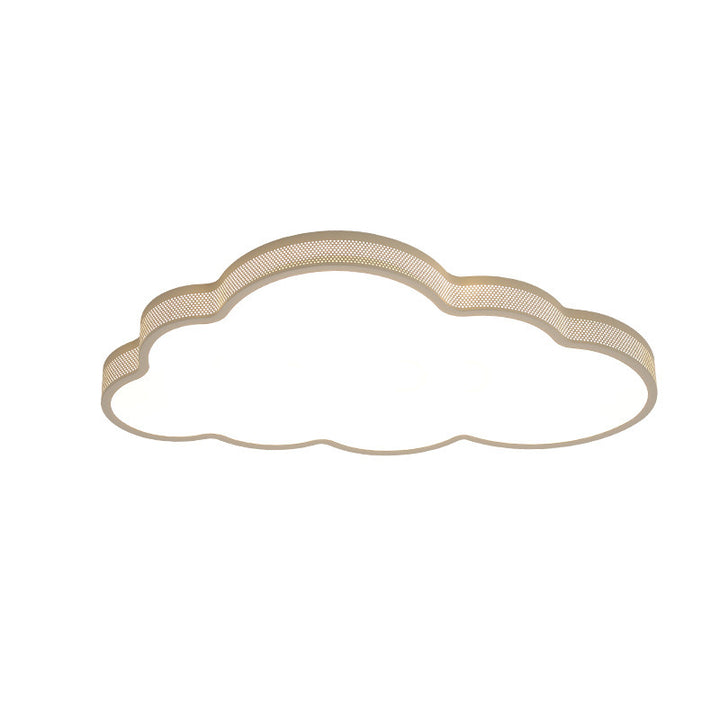 Lustre de plafond LED en acrylique fer nuage côtier contemporain pour chambre 