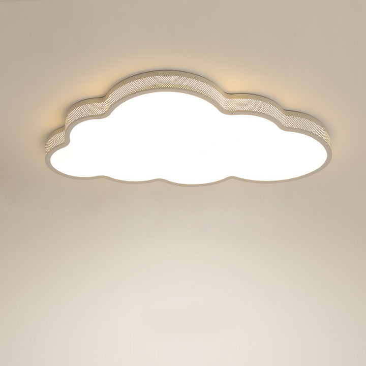 Lustre de plafond LED en acrylique fer nuage côtier contemporain pour chambre 