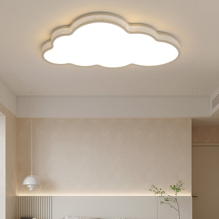 Lustre de plafond LED en acrylique fer nuage côtier contemporain pour chambre 