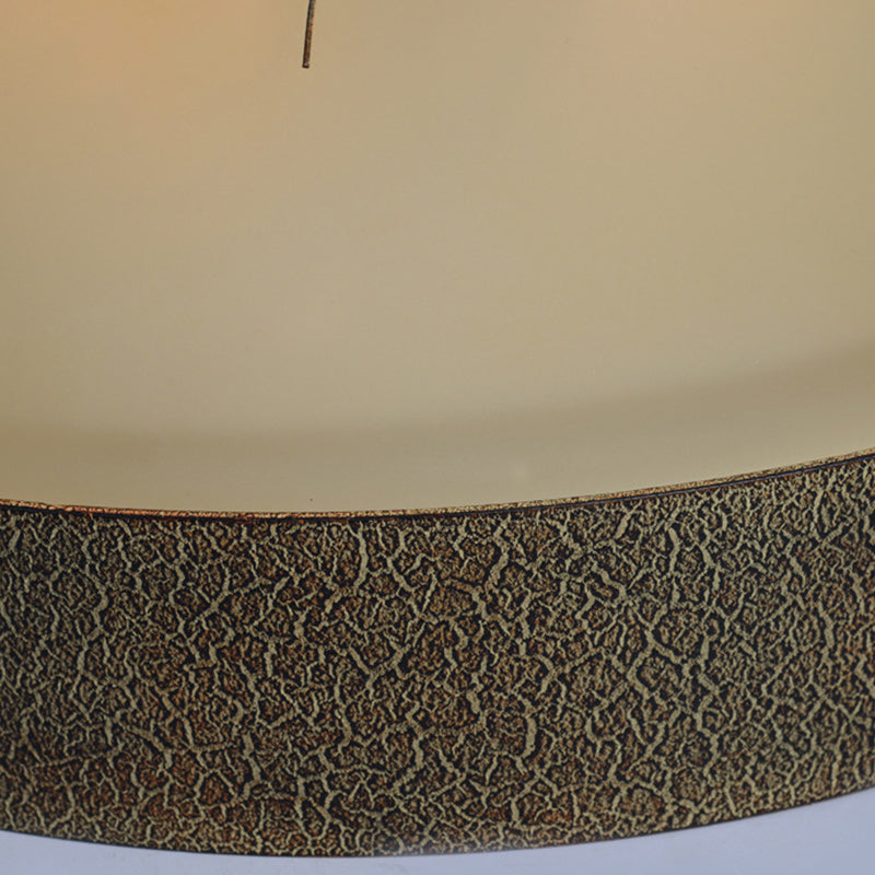 Lustre encastré en métal et verre avec cône de pin de ferme traditionnelle 2/3 lumières pour salon 