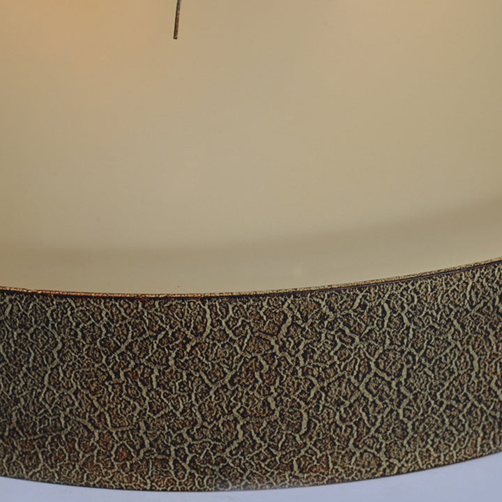Lustre encastré en métal et verre avec cône de pin de ferme traditionnelle 2/3 lumières pour salon 