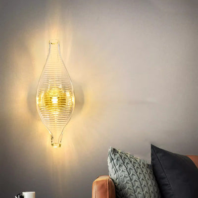 Modern Luxury Oval Stainless Steel Glass 2-Light Pendant Light For Bedroom