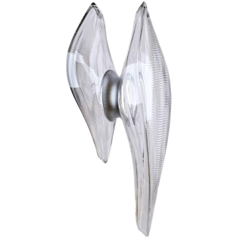 Modern Luxury Oval Stainless Steel Glass 2-Light Pendant Light For Bedroom