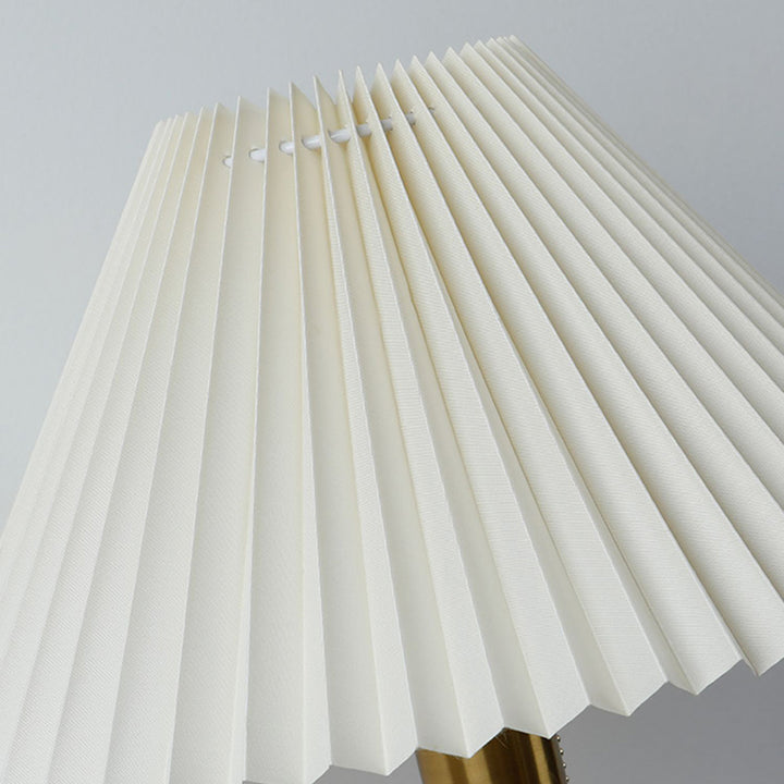 Lampe de table contemporaine rétro en bois massif avec tissu et 1 lumière pour chambre 