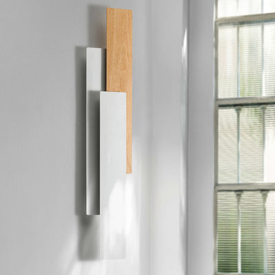 Applique murale LED rectangulaire en fer multicouche minimaliste moderne pour salon 