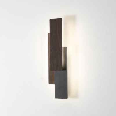 Applique murale LED rectangulaire en fer multicouche minimaliste moderne pour salon 