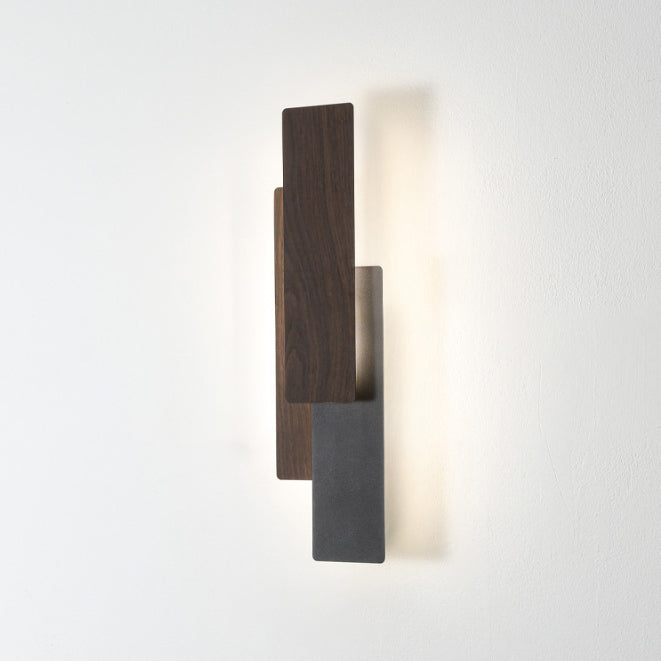 Applique murale LED rectangulaire en fer multicouche minimaliste moderne pour salon 