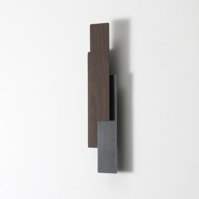 Applique murale LED rectangulaire en fer multicouche minimaliste moderne pour salon 