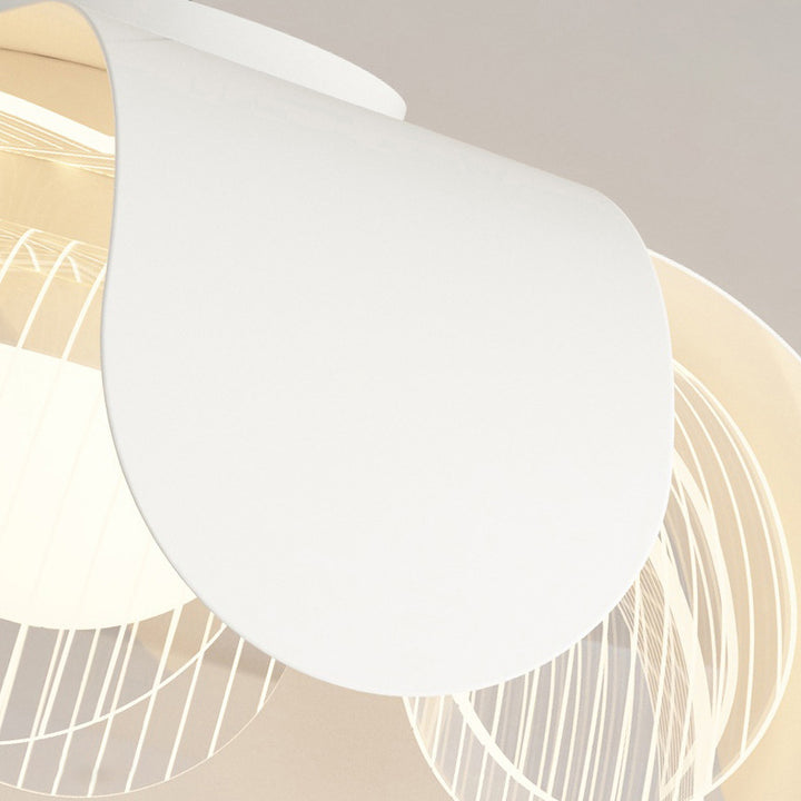 Moderne eklektische Blumen Eisen Acryl LED Pendelleuchte für Wohnzimmer 