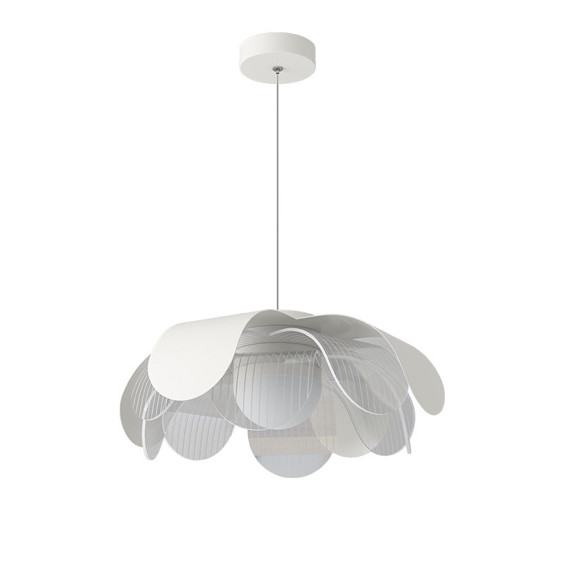 Moderne eklektische Blumen Eisen Acryl LED Pendelleuchte für Wohnzimmer 