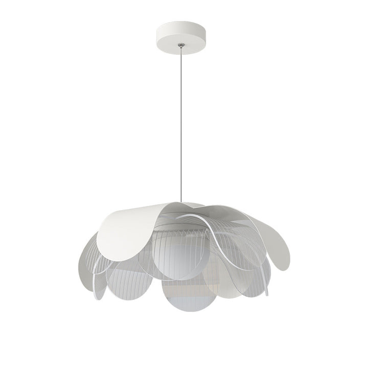 Moderne eklektische Blumen Eisen Acryl LED Pendelleuchte für Wohnzimmer 