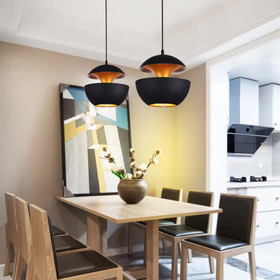 Contemporary Scandinavian Globe Aluminum 1-Light Pendant Light For Living Room