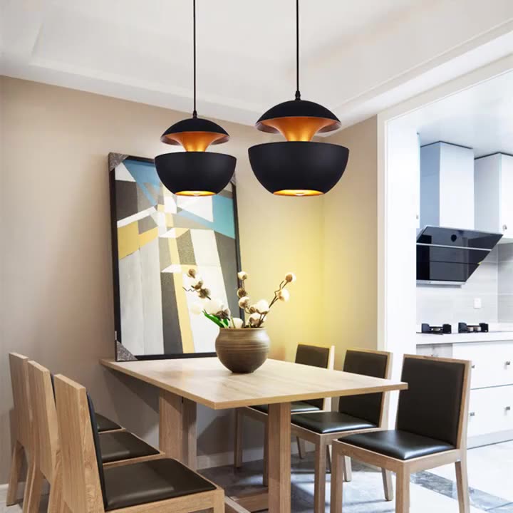 Contemporary Scandinavian Globe Aluminum 1-Light Pendant Light For Living Room