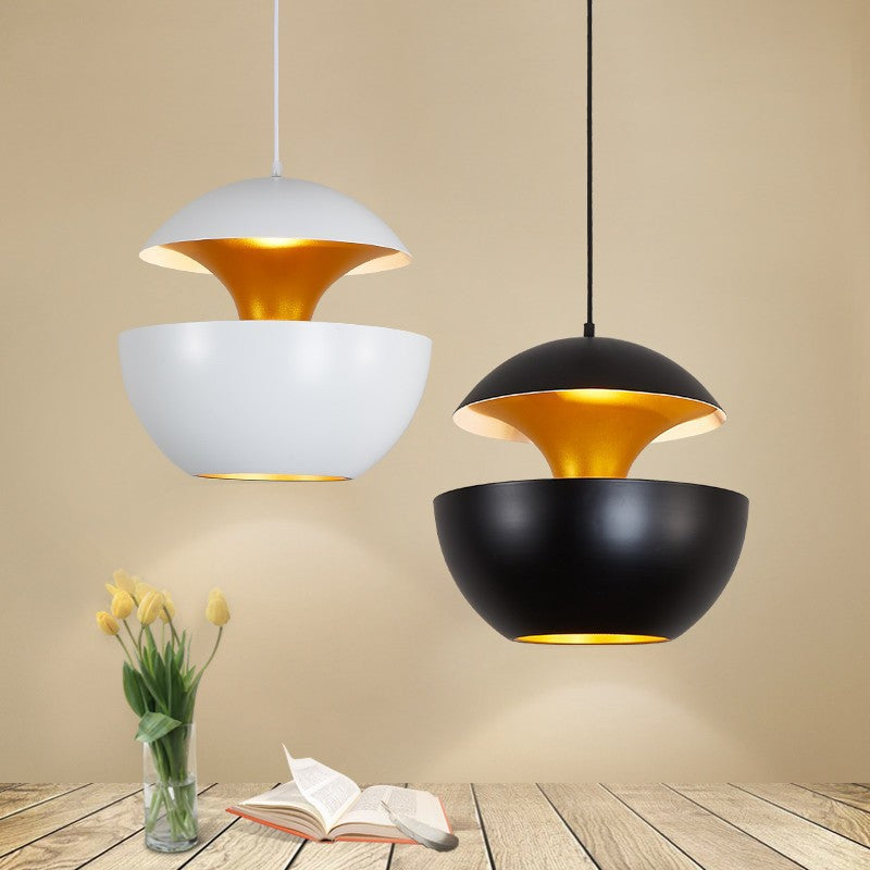 Contemporary Scandinavian Globe Aluminum 1-Light Pendant Light For Living Room