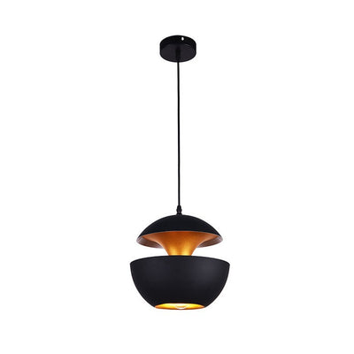 Contemporary Scandinavian Globe Aluminum 1-Light Pendant Light For Living Room