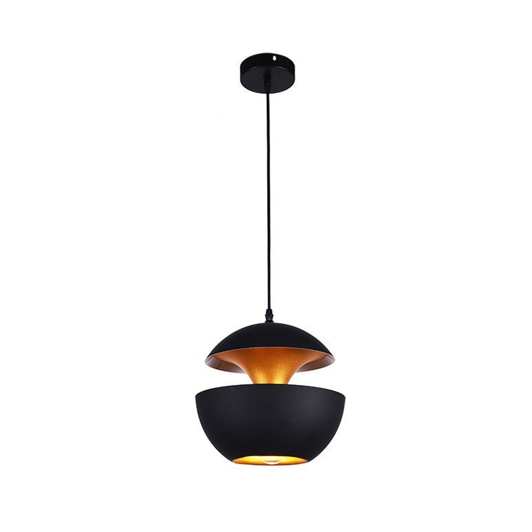 Contemporary Scandinavian Globe Aluminum 1-Light Pendant Light For Living Room