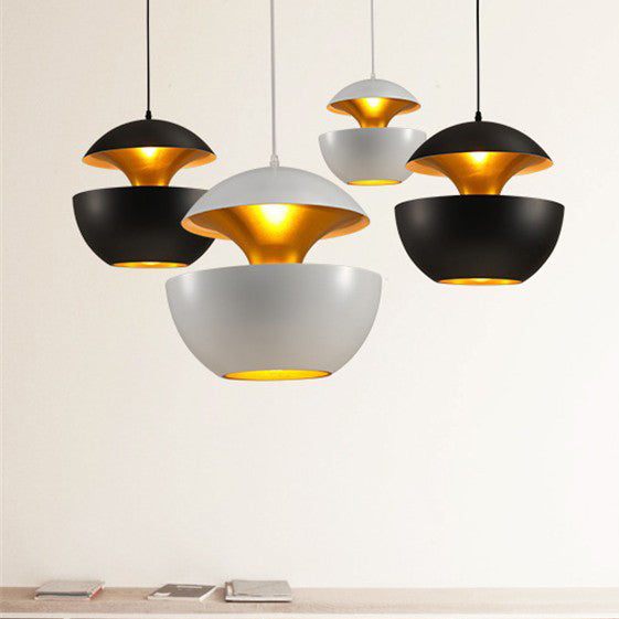 Contemporary Scandinavian Globe Aluminum 1-Light Pendant Light For Living Room