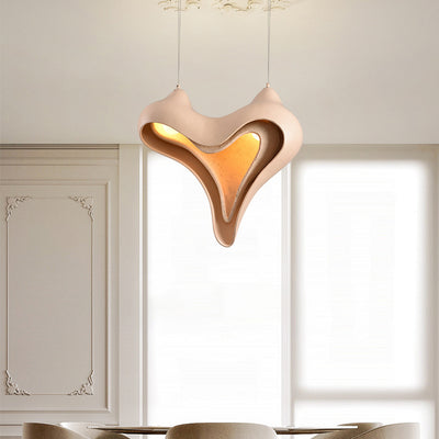 Modern Luxury Conch Metal Resin 1/2 Light Pendant Light For Living Room