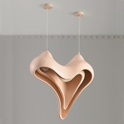 Modern Luxury Conch Metal Resin 1/2 Light Pendant Light For Living Room
