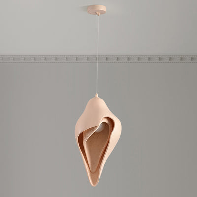 Modern Luxury Conch Metal Resin 1/2 Light Pendant Light For Living Room