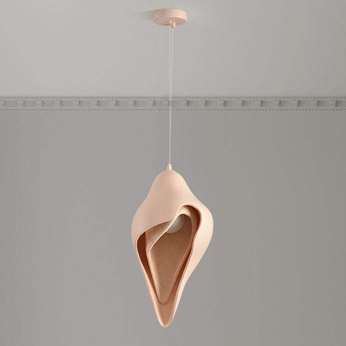 Modern Luxury Conch Metal Resin 1/2 Light Pendant Light For Living Room