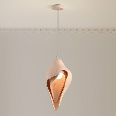 Modern Luxury Conch Metal Resin 1/2 Light Pendant Light For Living Room
