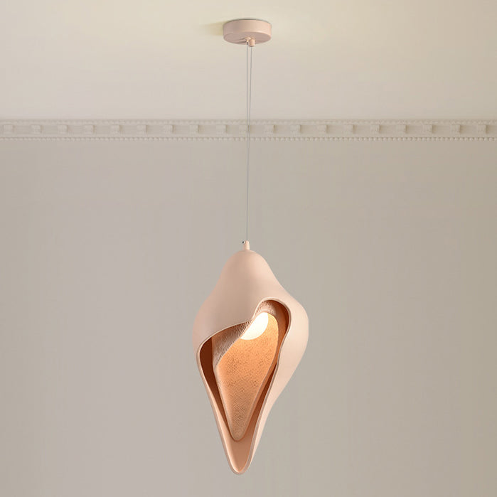 Modern Luxury Conch Metal Resin 1/2 Light Pendant Light For Living Room