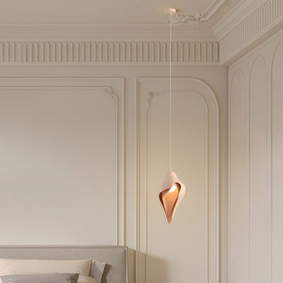 Modern Luxury Conch Metal Resin 1/2 Light Pendant Light For Living Room