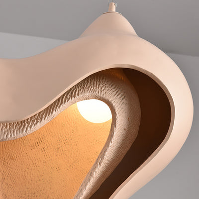 Modern Luxury Conch Metal Resin 1/2 Light Pendant Light For Living Room