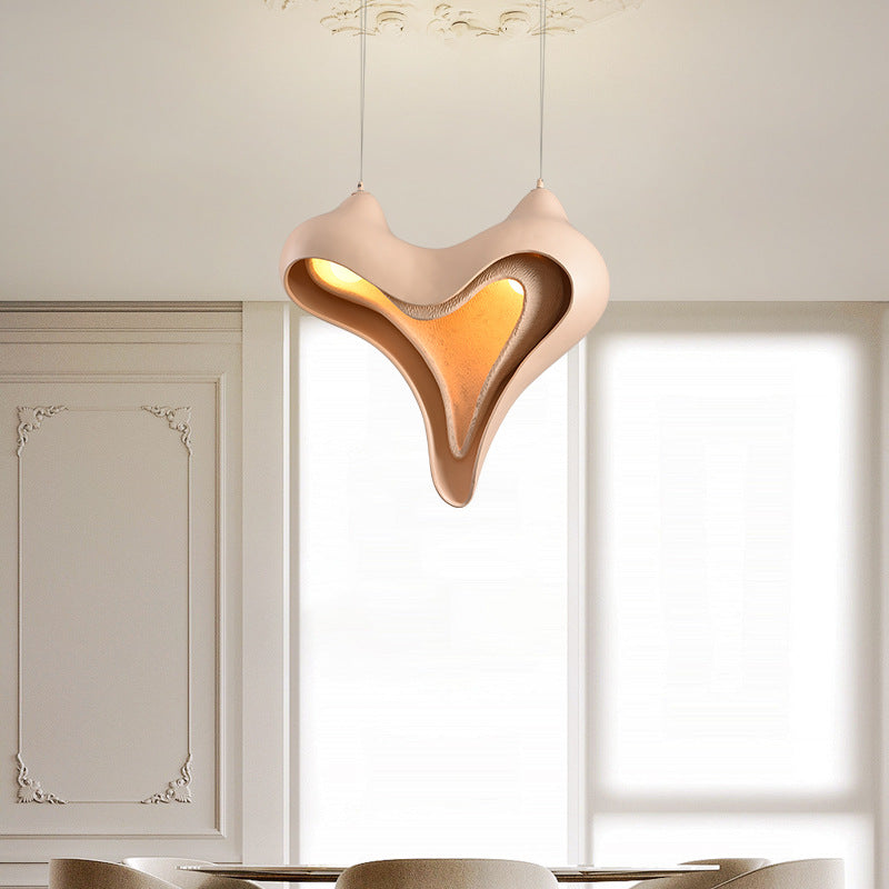 Modern Luxury Conch Metal Resin 1/2 Light Pendant Light For Living Room