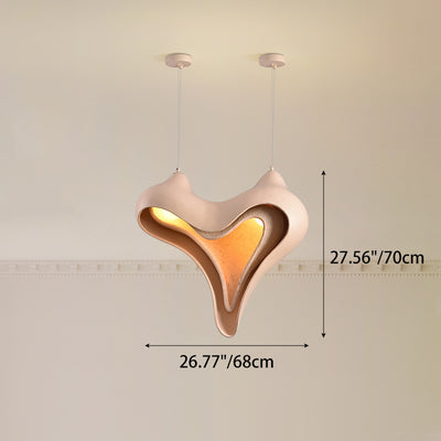 Modern Luxury Conch Metal Resin 1/2 Light Pendant Light For Living Room