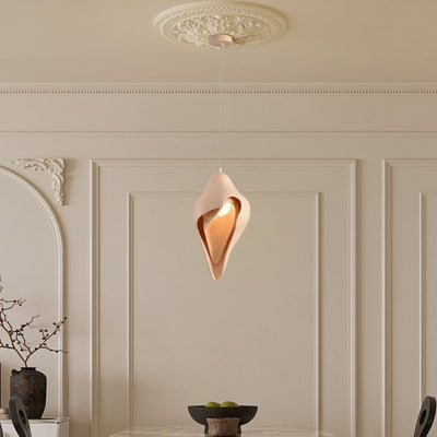 Modern Luxury Conch Metal Resin 1/2 Light Pendant Light For Living Room
