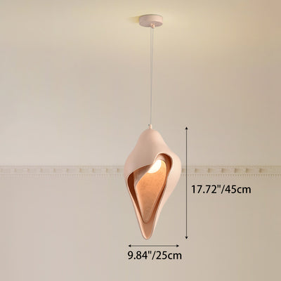 Modern Luxury Conch Metal Resin 1/2 Light Pendant Light For Living Room