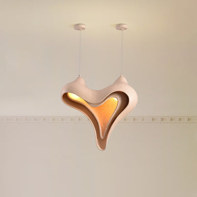 Modern Luxury Conch Metal Resin 1/2 Light Pendant Light For Living Room