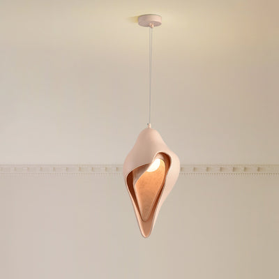 Modern Luxury Conch Metal Resin 1/2 Light Pendant Light For Living Room